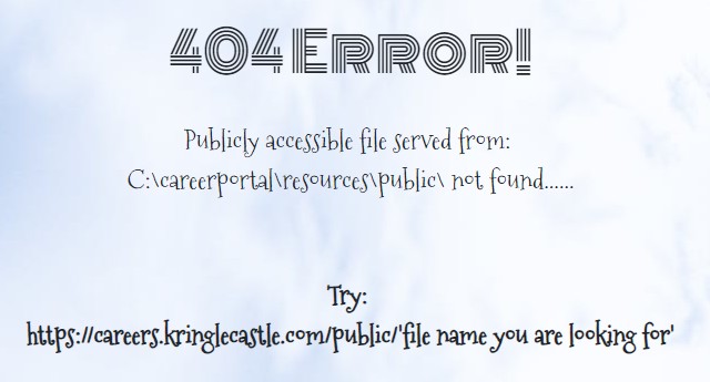 404 error on Elf HR web page